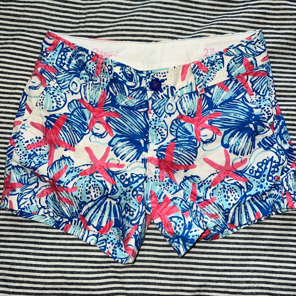 Lilly Pulitzer She She Shells Callahan Shorts size 2 Holy Grail